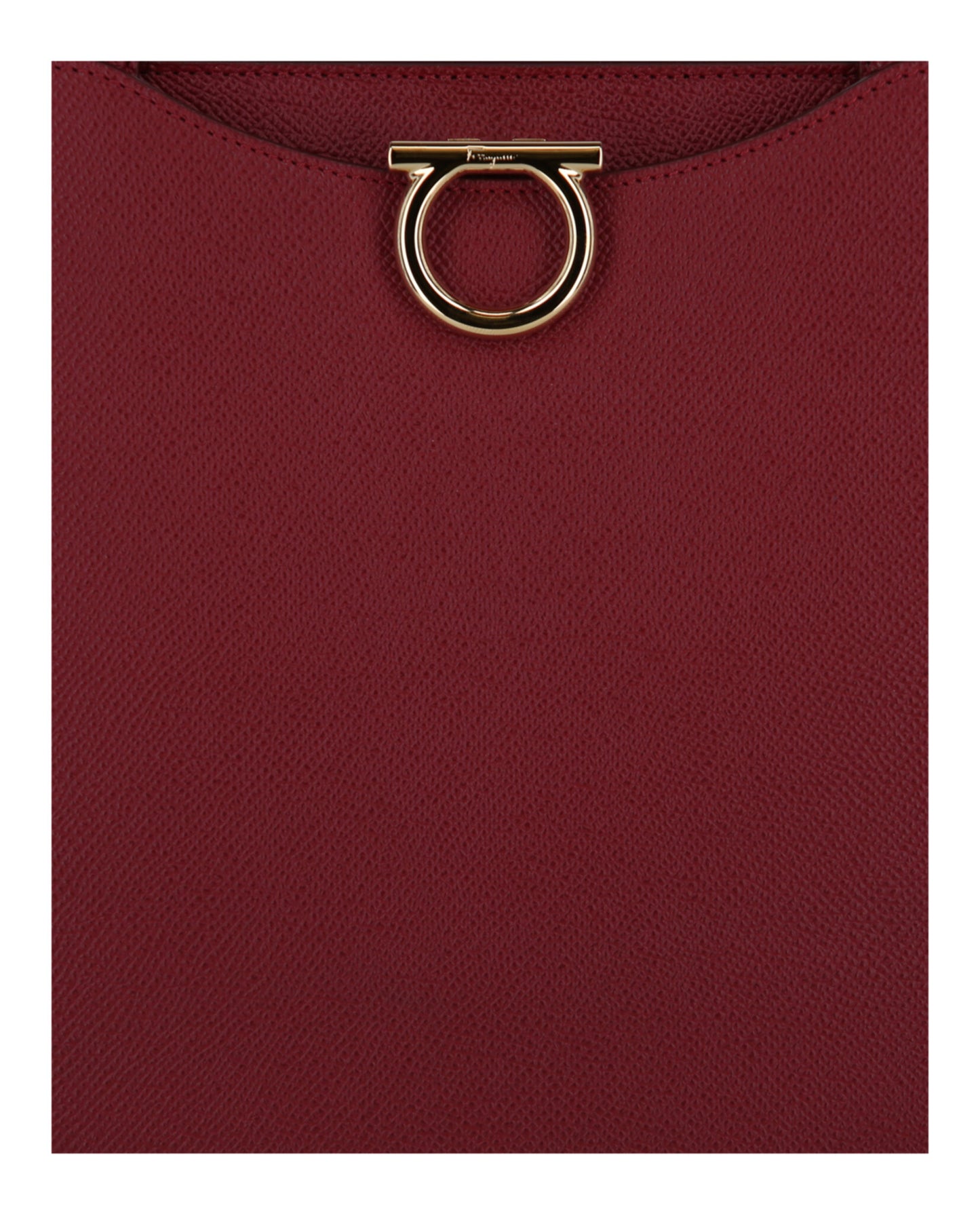 title:Gemini Leather Shoulder Bag;color:Carmine