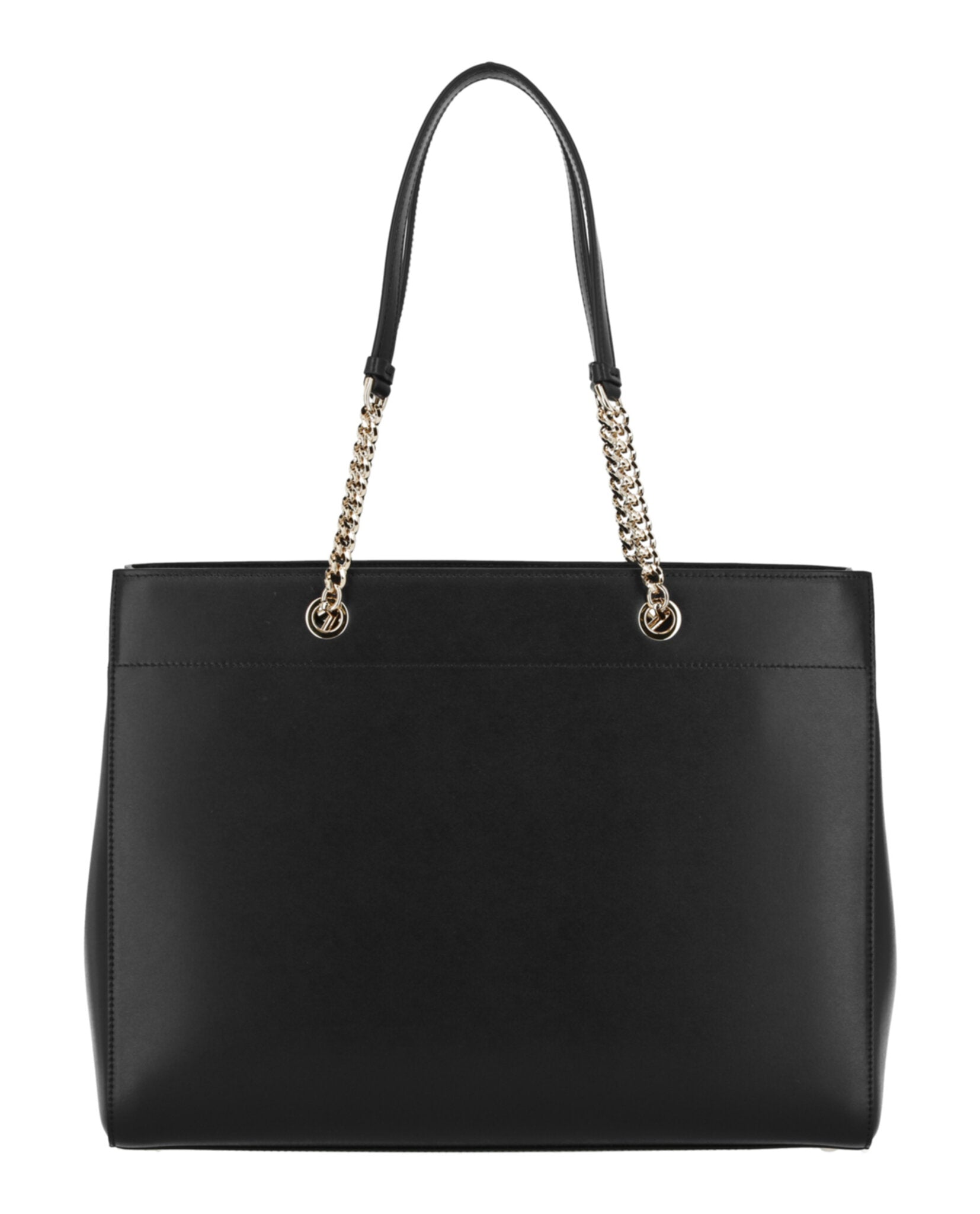 title:Vara Bow Smooth Leather Tote;color:Black