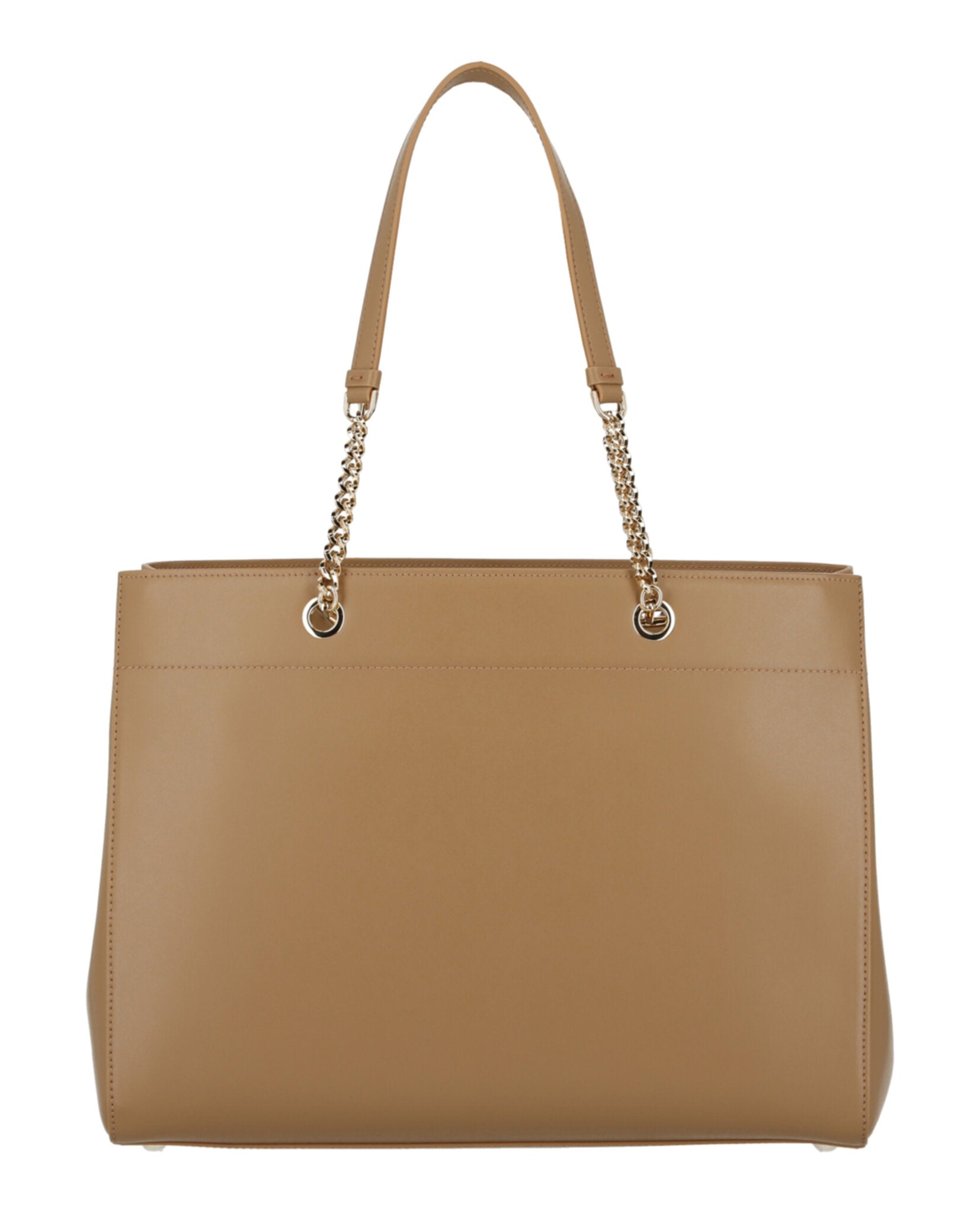 title:Vara Bow Smooth Leather Tote;color:Camel