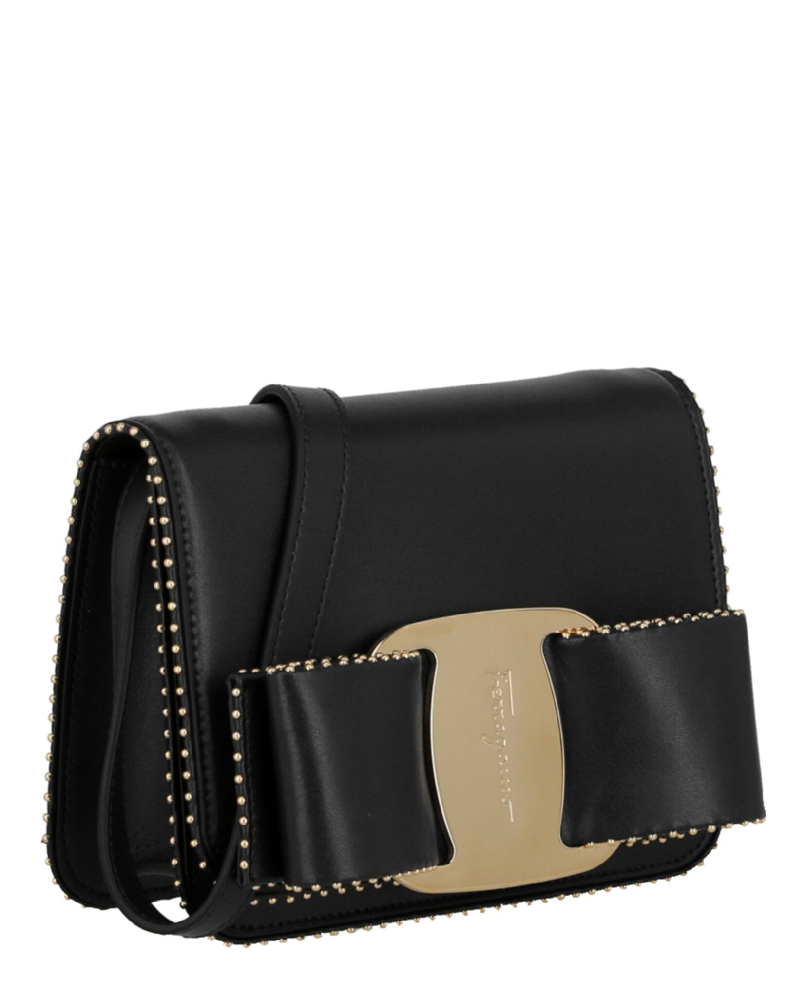 title:Mini Vara Bow Crossbody Bag;color:Black