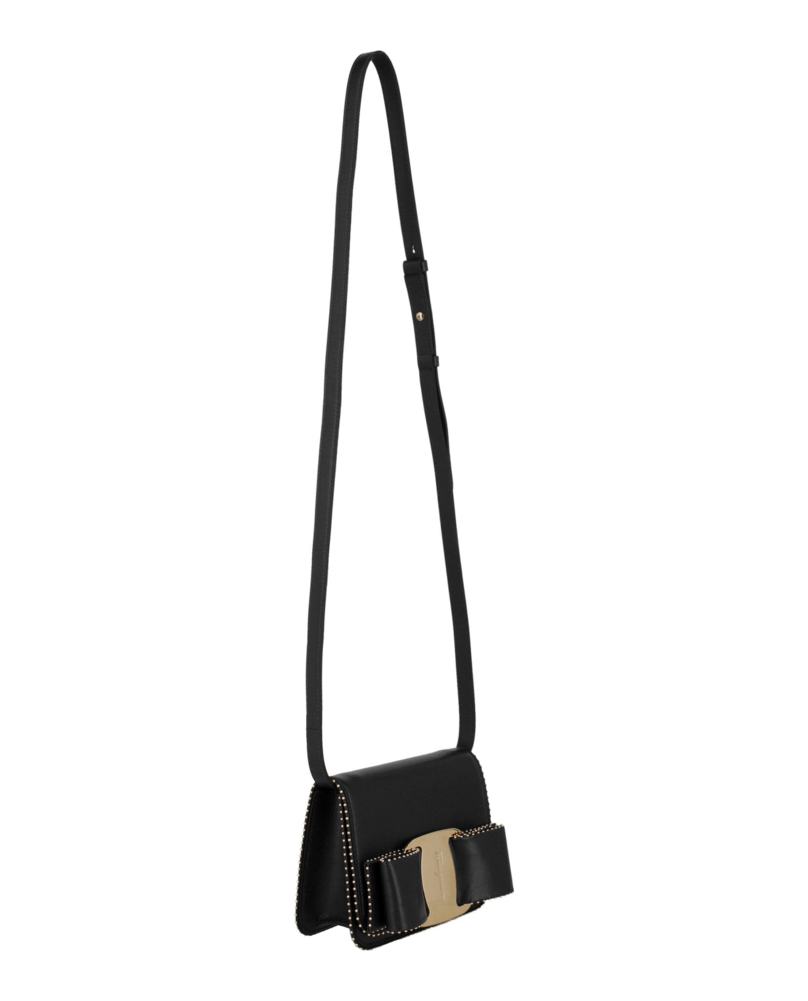 title:Mini Vara Bow Crossbody Bag;color:Black