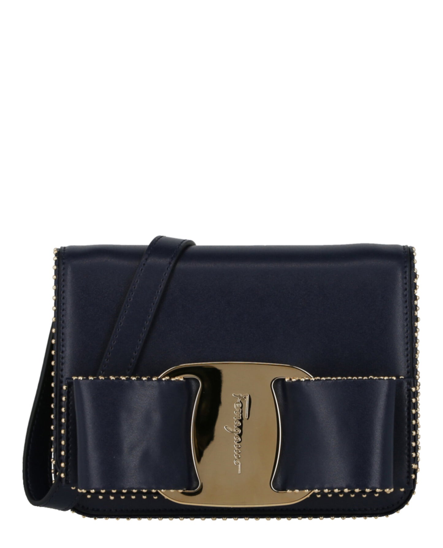 title:Mini Vara Bow Crossbody Bag;color:Navy