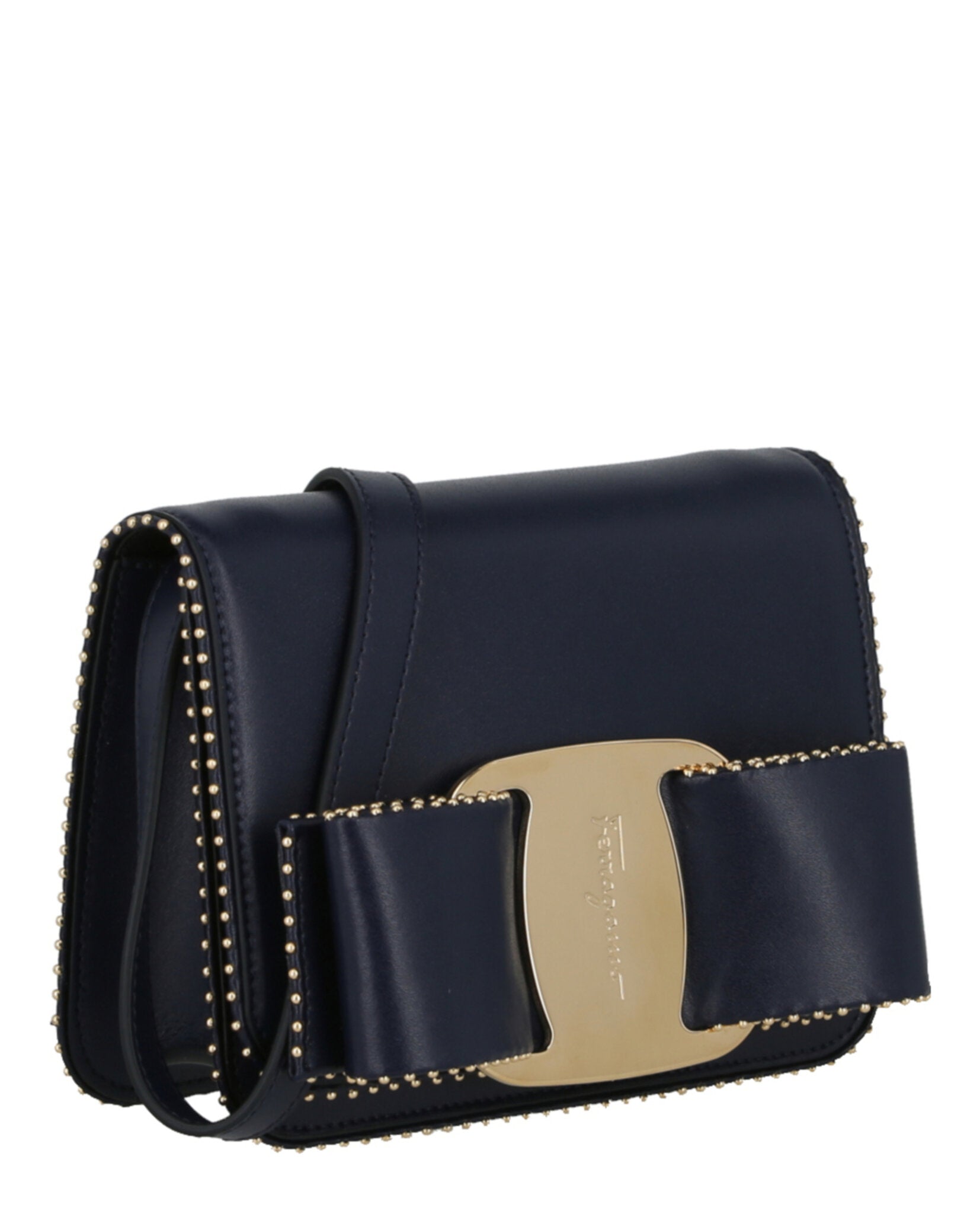 title:Mini Vara Bow Crossbody Bag;color:Navy