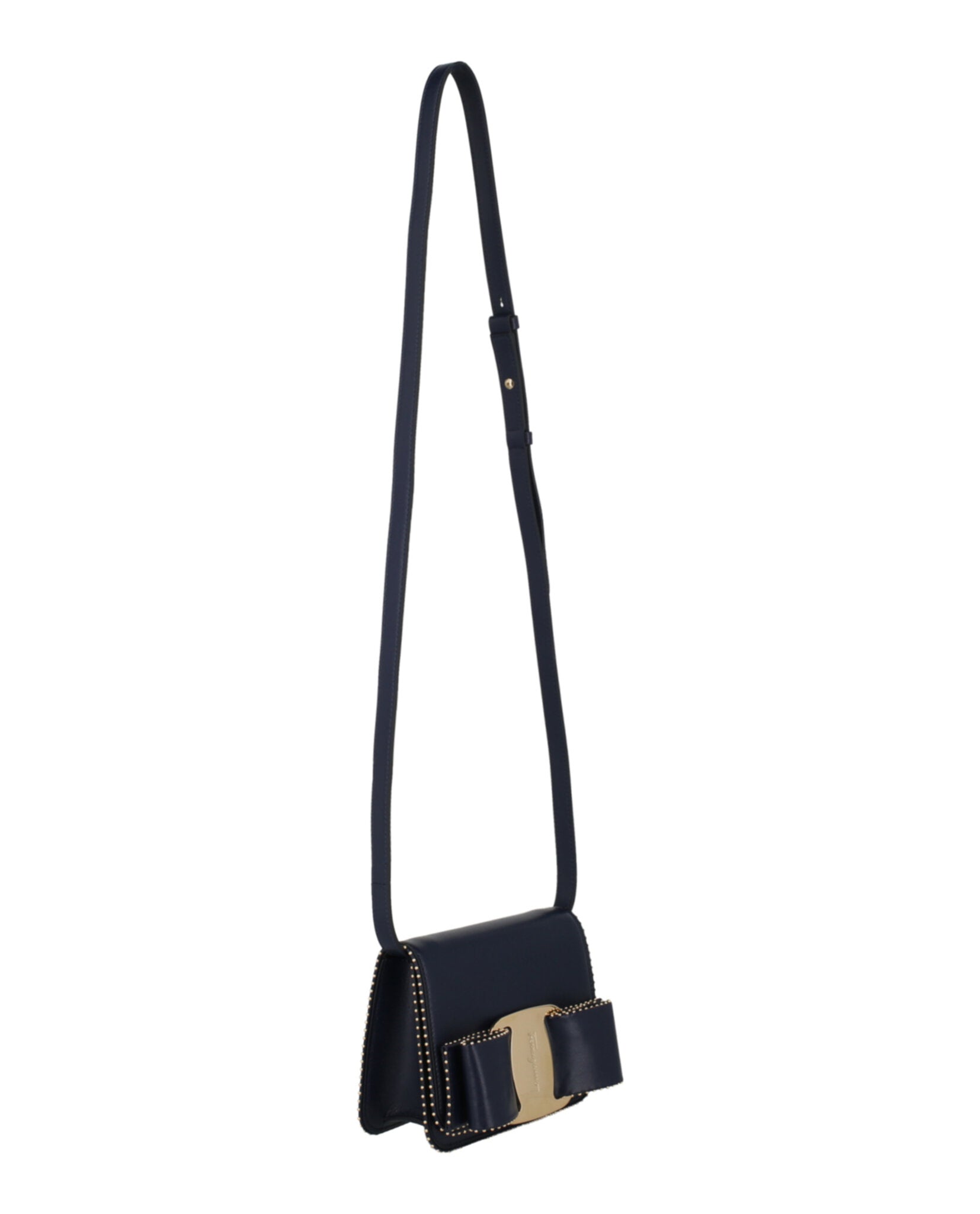 title:Mini Vara Bow Crossbody Bag;color:Navy