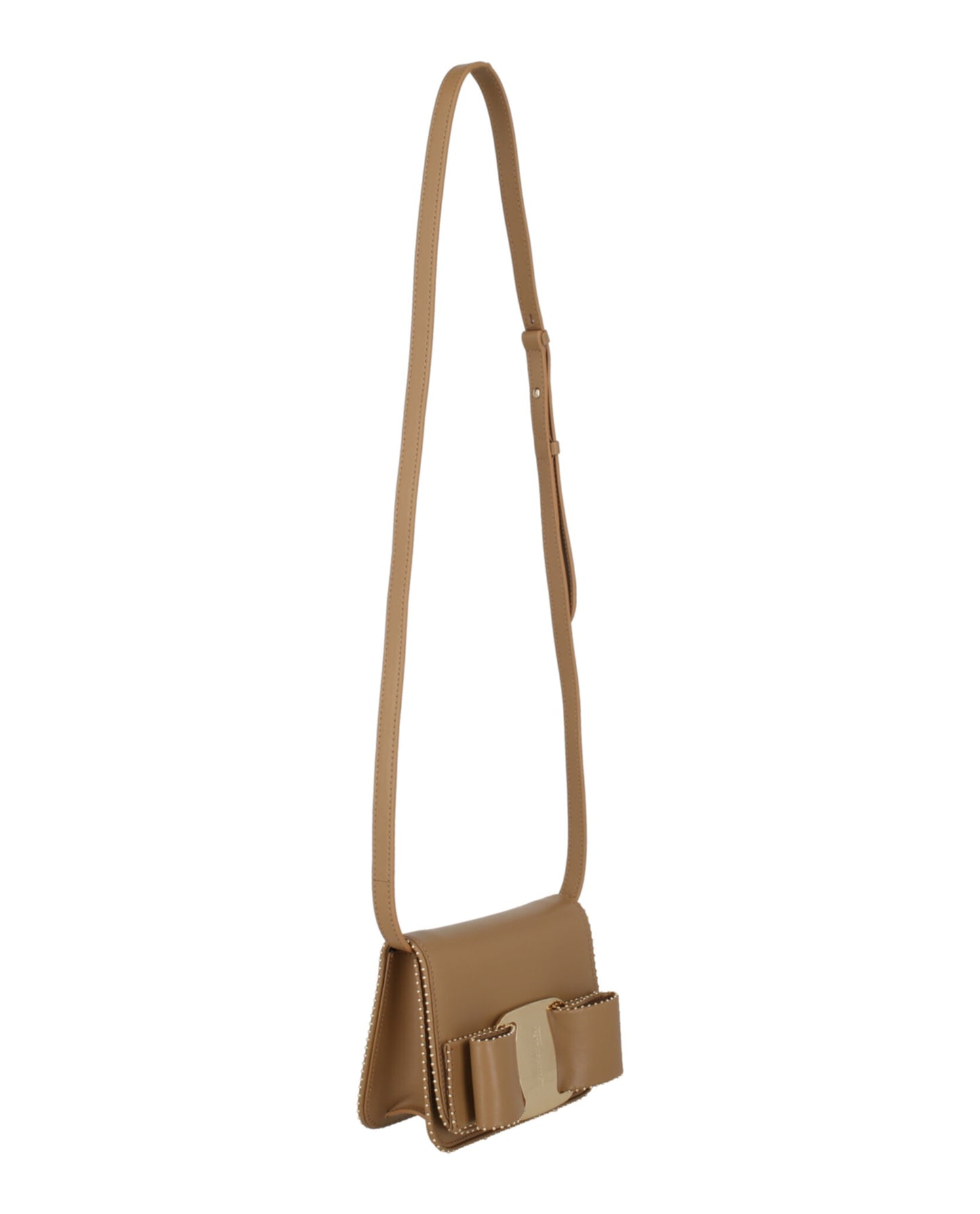 title:Mini Vara Bow Crossbody Bag;color:Camel