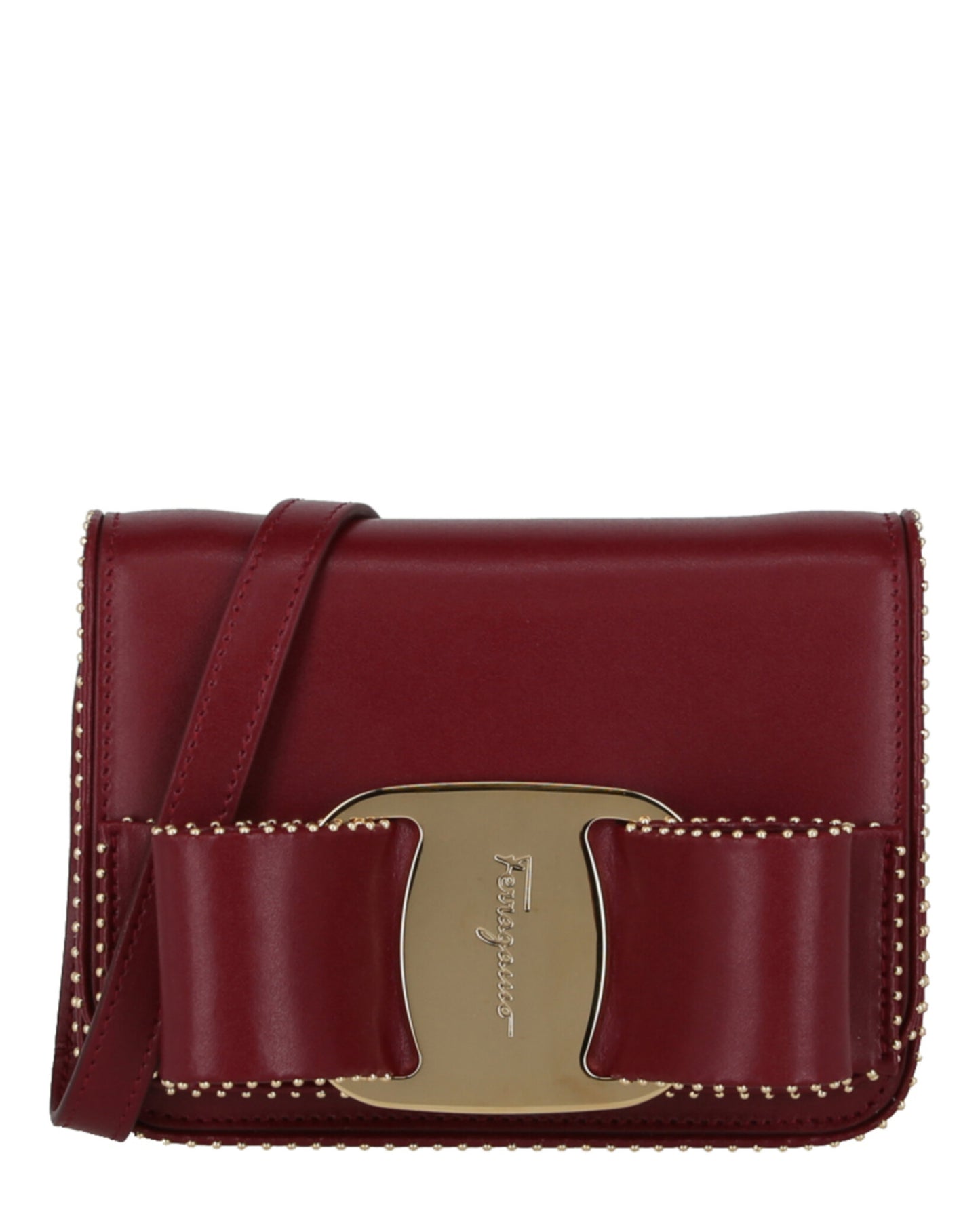 title:Mini Vara Bow Crossbody Bag;color:Carmine