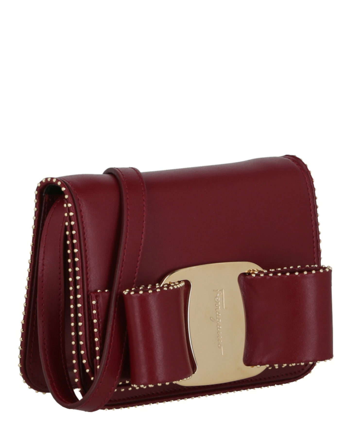 title:Mini Vara Bow Crossbody Bag;color:Carmine