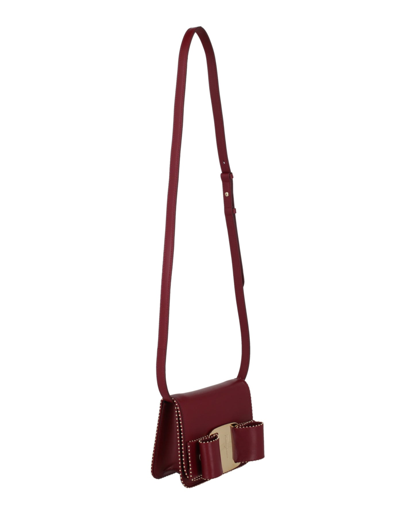 title:Mini Vara Bow Crossbody Bag;color:Carmine