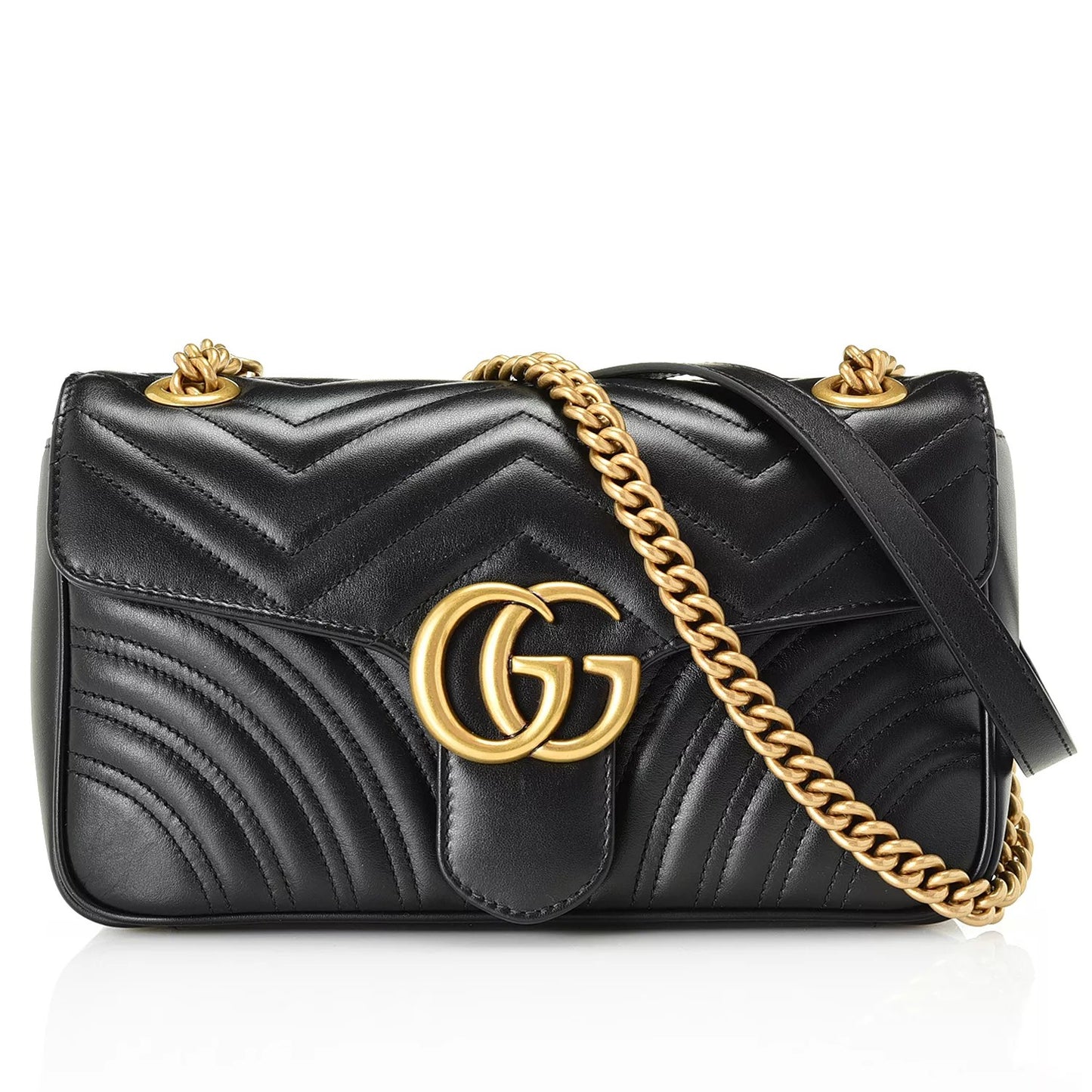 Gucci GG Marmont Small Shoulder Bag - Black