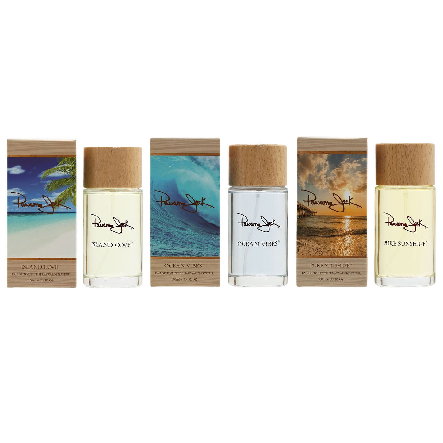 title:TRIO PANAMA JACK (3.4 OZ SPRAYS - ISLAND COVE/ OCEAN VIBES/ PURE SUNSHINE) (UNISEX) TRIO;color:not applicable