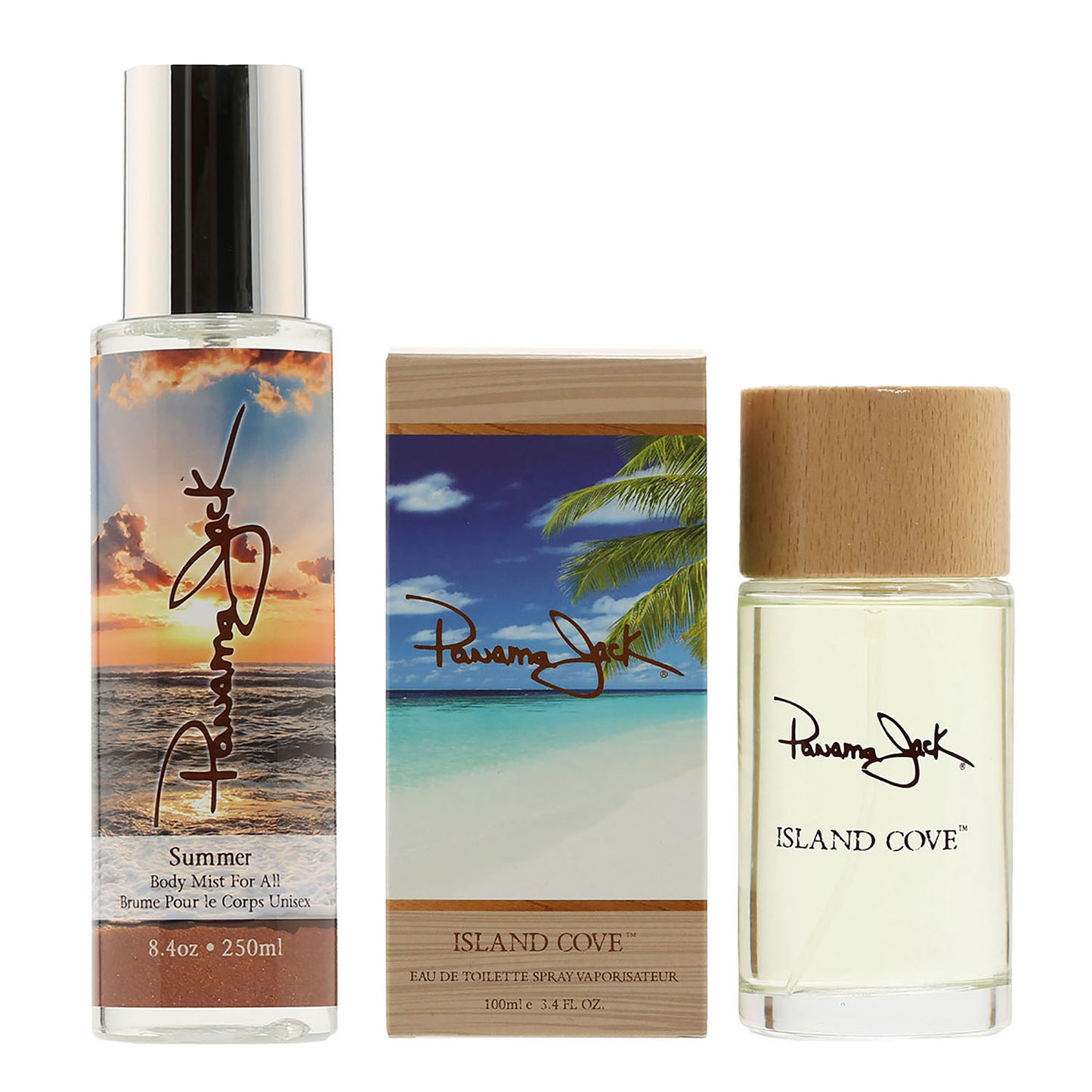 title:DUO PANAMA JACK ISLAND (ISLAND COVE 3.4 OZ SPRAY/ SUMMER 8.4 OZ BODY MIST) (UNISEX) DUO;color:not applicable