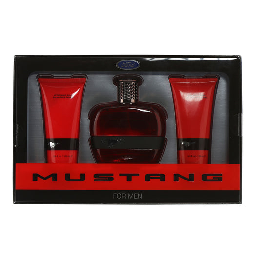 title:MUSTANG RED SET (3.4 OZ EDT, 3.4 OZ HAIR & BODY WASH/ 3.4 OZ AFTER SHAVE BALM) SET;color:not applicable