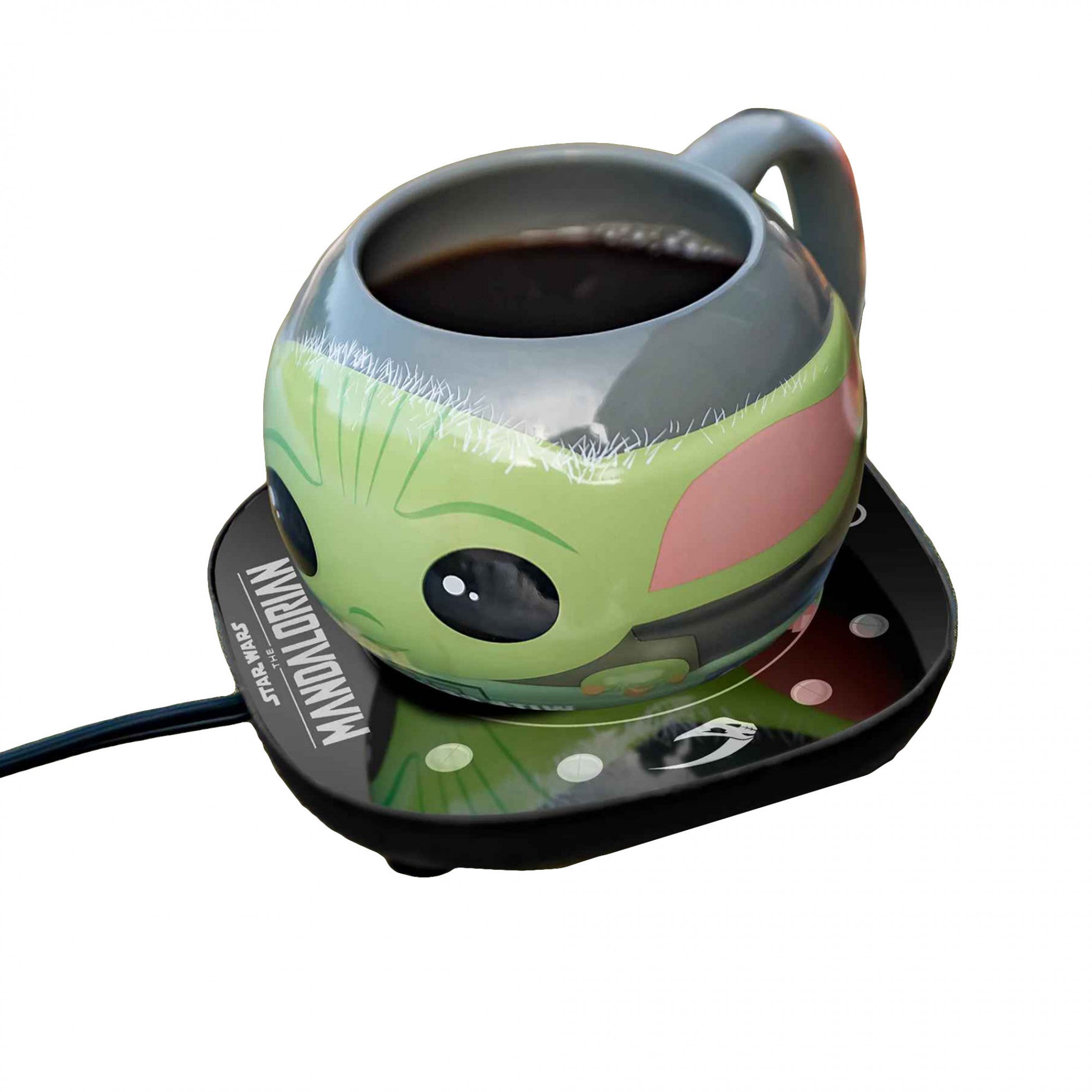 title:Star Wars The Mandalorian Mug Warmer with Molded Grogu Mug;color:Multi-Color