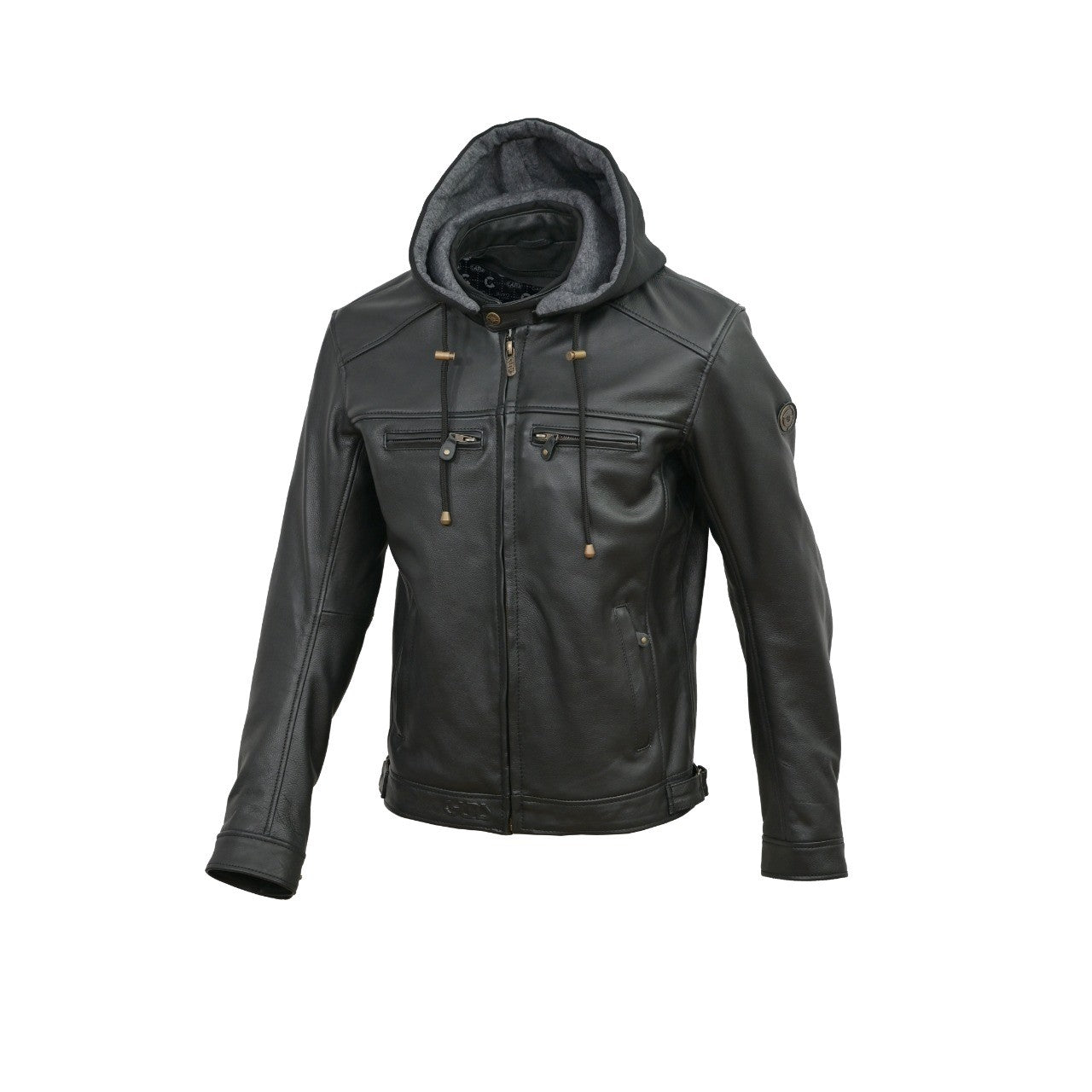 GUNSWEAR MEN JACKET TITUS BLACK COW