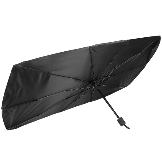 title:Car Sunshade Umbrella Foldable Sun Visor Protector Car Windshield Reflector Umbrella;color:Black