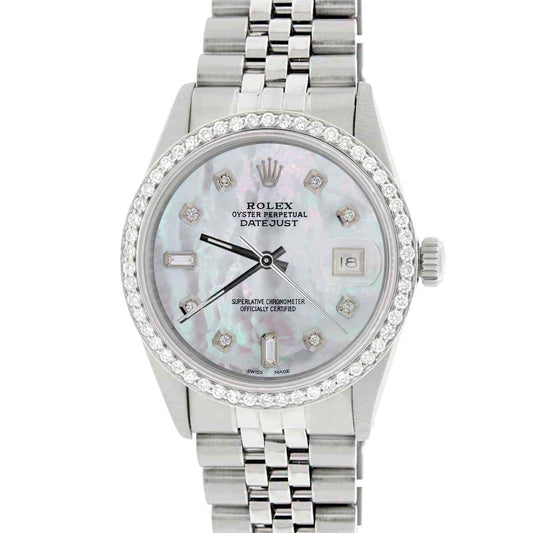 title:Rolex Datejust 36mm Steel Jubilee Watch with white MOP Diamond Dial &amp; Bezel TFJ-142508161;color:not applicable