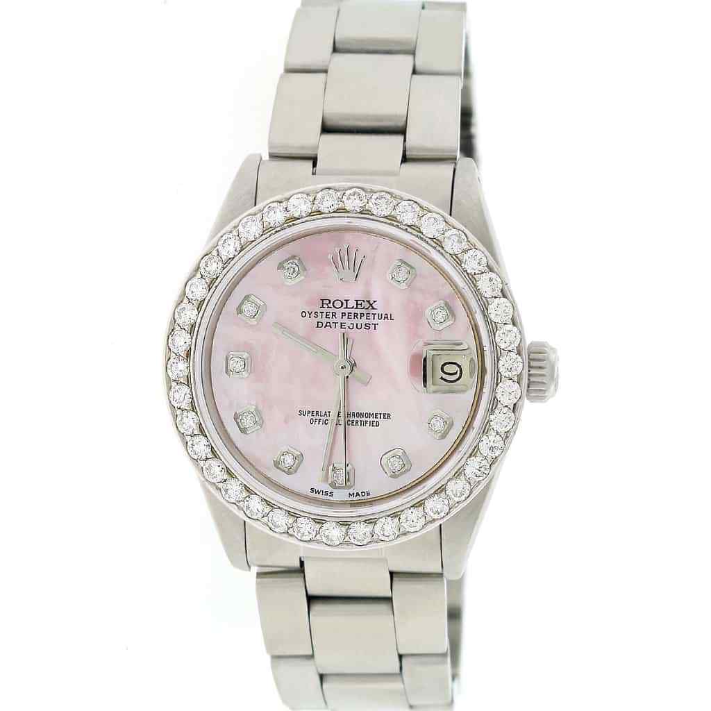 title:Rolex Datejust Midsize 31mm Womens Oyster w/Pink MOP Diamond Dial &amp; 1.52Ct Bezel TFJ-142508119;color:not applicable