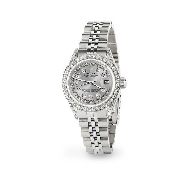 title:Rolex Datejust 26mm Steel Jubilee Diamond Watch with Silver Dial TFJ-142508014;color:not applicable