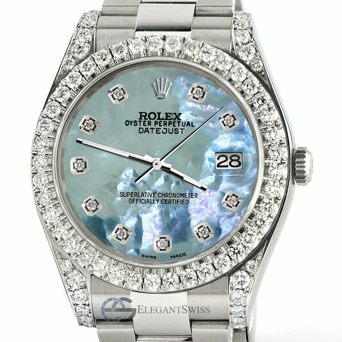 title:Rolex Datejust 41 126300 4.4CT Diamond Bezel/Lugs/Tahitian Blue MOP TFJ-142508767;color:not applicable