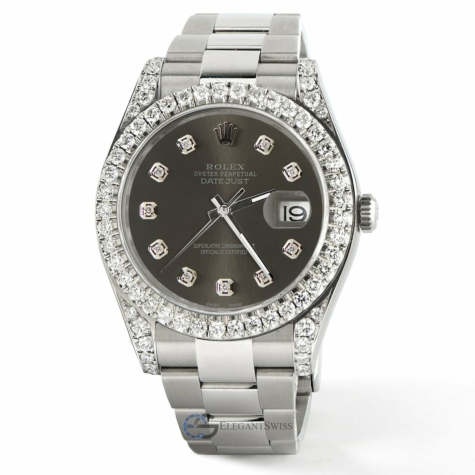 title:Rolex Datejust 41 126300 4.4CT Diamond Bezel/Lugs/Rhodium Dial,  TFJ-142508746;color:not applicable