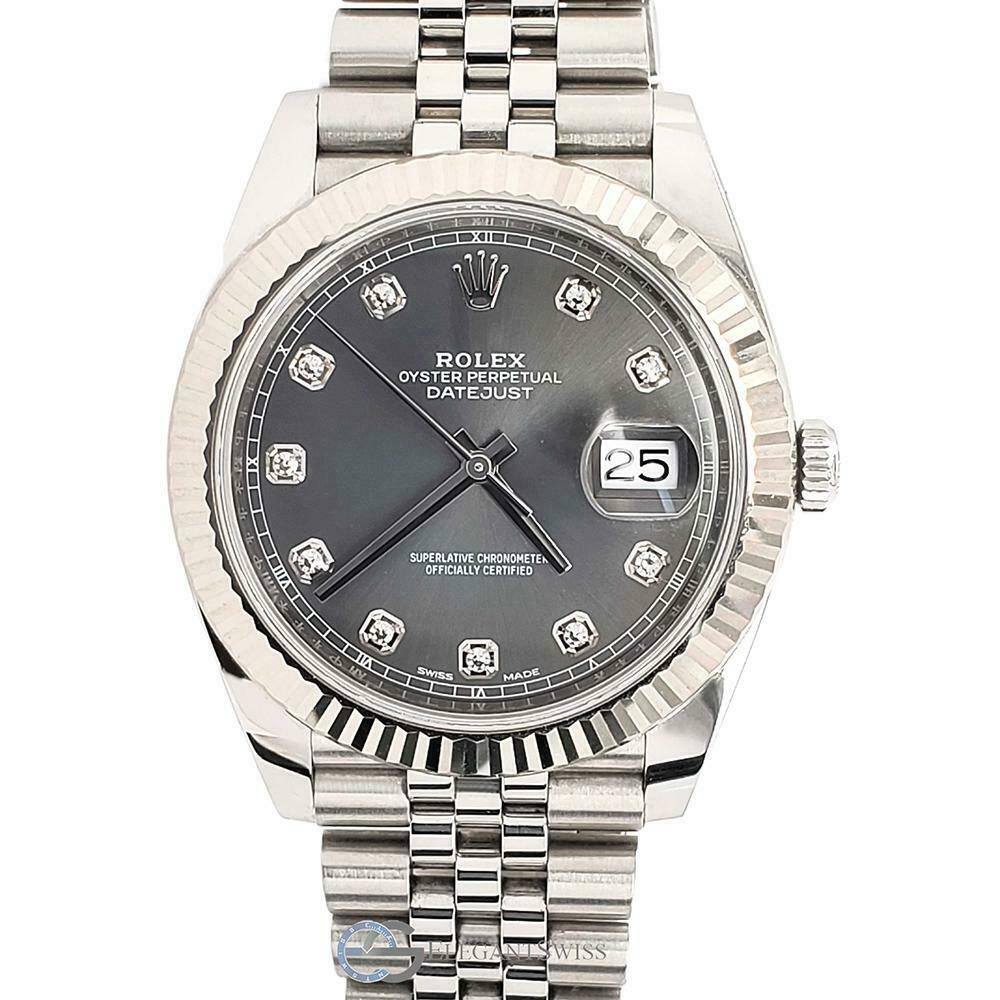 title:Rolex Datejust 41 Jubilee - Fluted Bezel - Rhodium Diamond - TFJ-142508732;color:not applicable