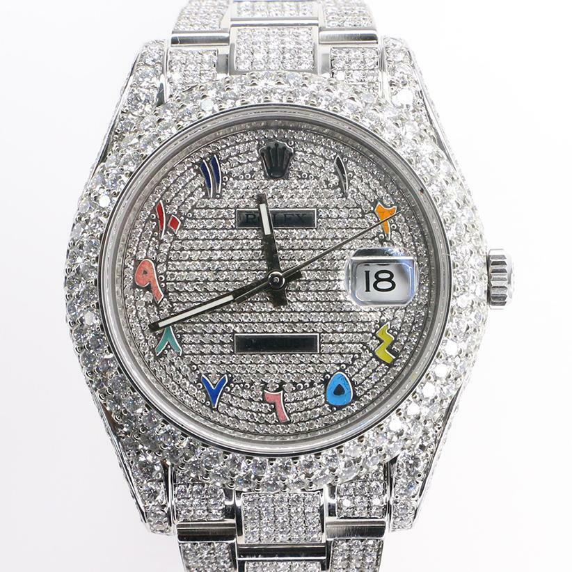 title:Rolex Datejust II 41MM Oyster Diamond-Paved Watch Rainbow Arabic Numeral   TFJ-142508113;color:not applicable