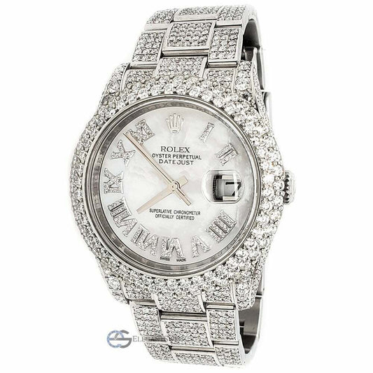 title:Rolex Datejust 36mm 14.8ct Diamond Bezel/Case/Bracelet/White MOP Dial  TFJ-142508731;color:not applicable