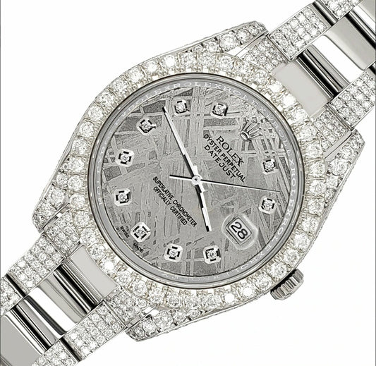 title:Rolex Datejust II 41mm 10.3CT Diamond Bezel/Case/Bracelet/Meteorite TFJ-142508700;color:not applicable