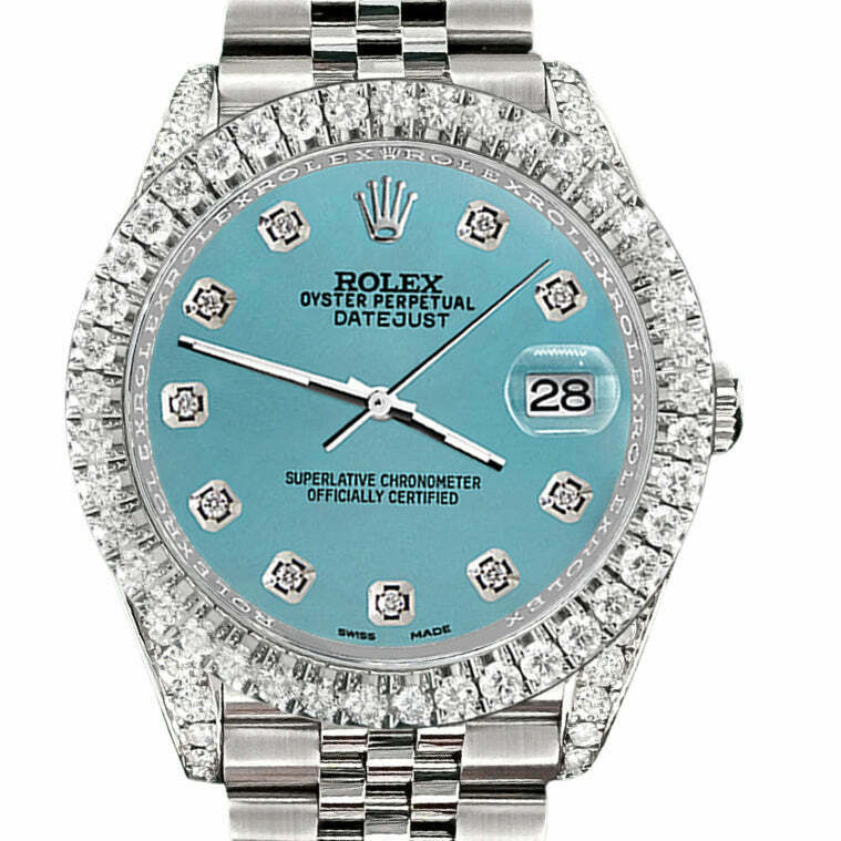 title:Rolex Datejust  Diamond Bezel/Lugs/Turquoise   TFJ-142508592;color:not applicable