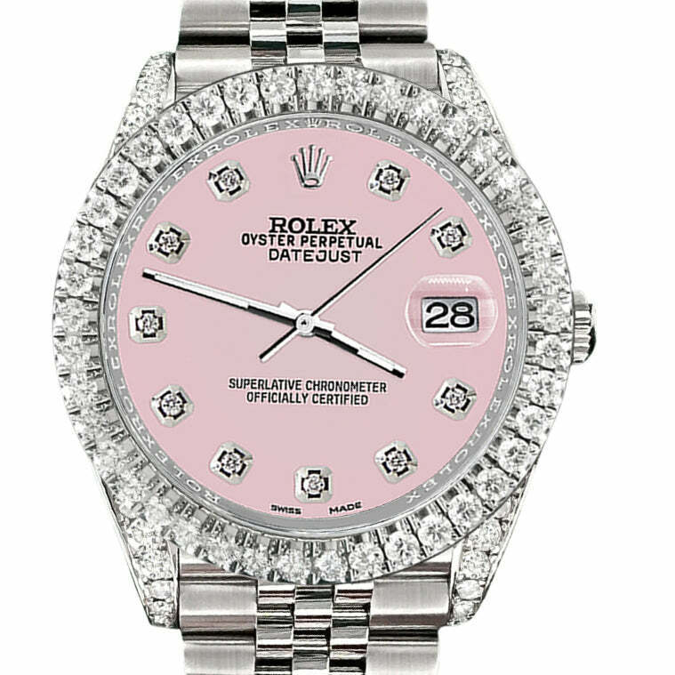 title:Rolex Datejust 41 4.4CT Diamond Bezel/Lugs/Orchid Pink   TFJ-142508581;color:not applicable