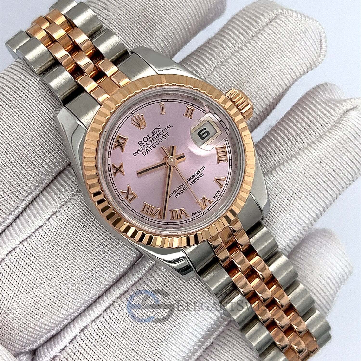 title:Rolex Datejust 26mm 2-Tone Rose Gold/Steel Rose Roman  Ladies Watch TFJ-142508510;color:not applicable