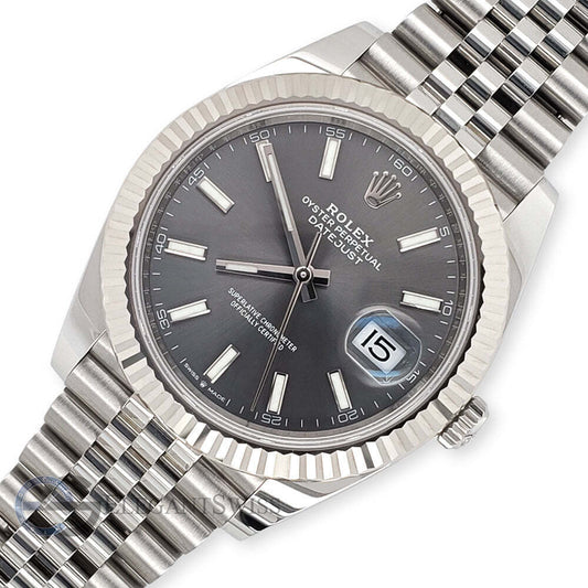 title: Rolex Datejust 41 126334 Gray Stick Dial Jubilee Watch  TFJ-142508438;color:not applicable