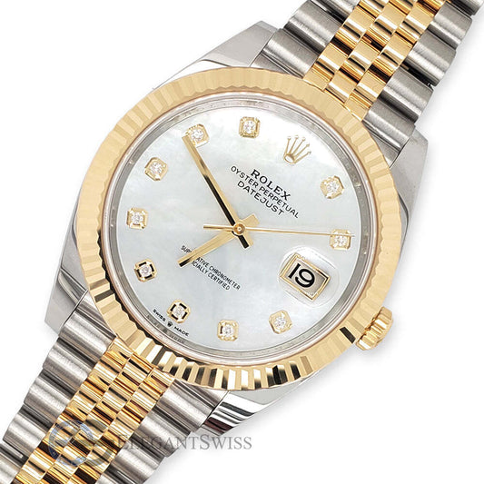 title:Rolex Datejust 41 126333 Factory White MOP Diamond Dial Watch  TFJ-142508403;color:not applicable