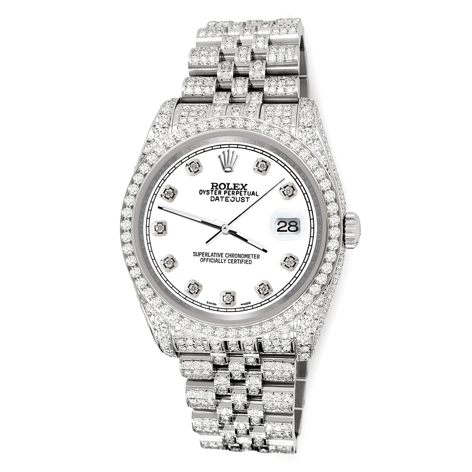 title:Rolex Datejust 36mm 10.2ct Diamond White Track Jubilee Watch  TFJ-142508395;color:not applicable