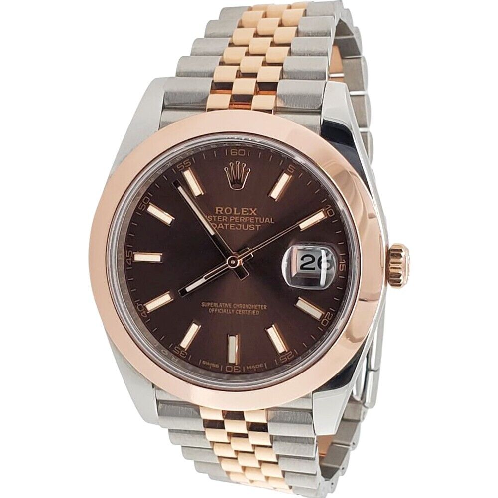 title:Rolex Datejust  Chocolate Dial Rose Gold Steel Jubilee Watch   TFJ-142508282;color:not applicable