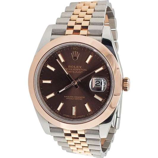 title:Rolex Datejust  Chocolate Dial Rose Gold Steel Jubilee Watch   TFJ-142508282;color:not applicable