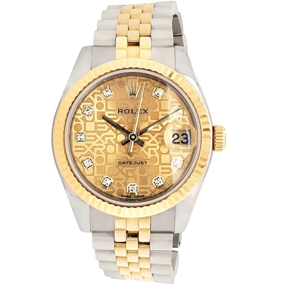 title:Rolex Datejust 31mm Factory Champagne Jubilee Diamond Anniversary Dial Watch TFJ-142508281;color:not applicable