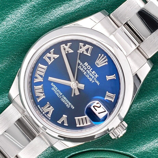 title:Rolex Datejust  Blue Roman Dial Steel Oyster Watch   TFJ-142508254;color:not applicable