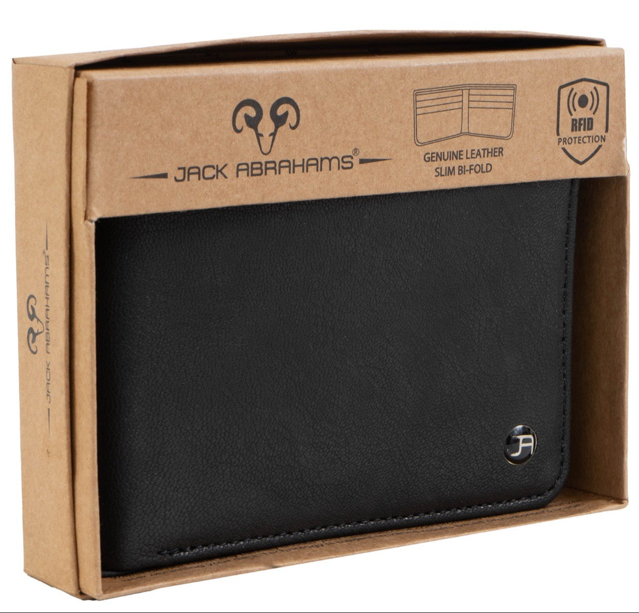 Jack Abrahams Minimalist Bi-Fold RFID Wallet