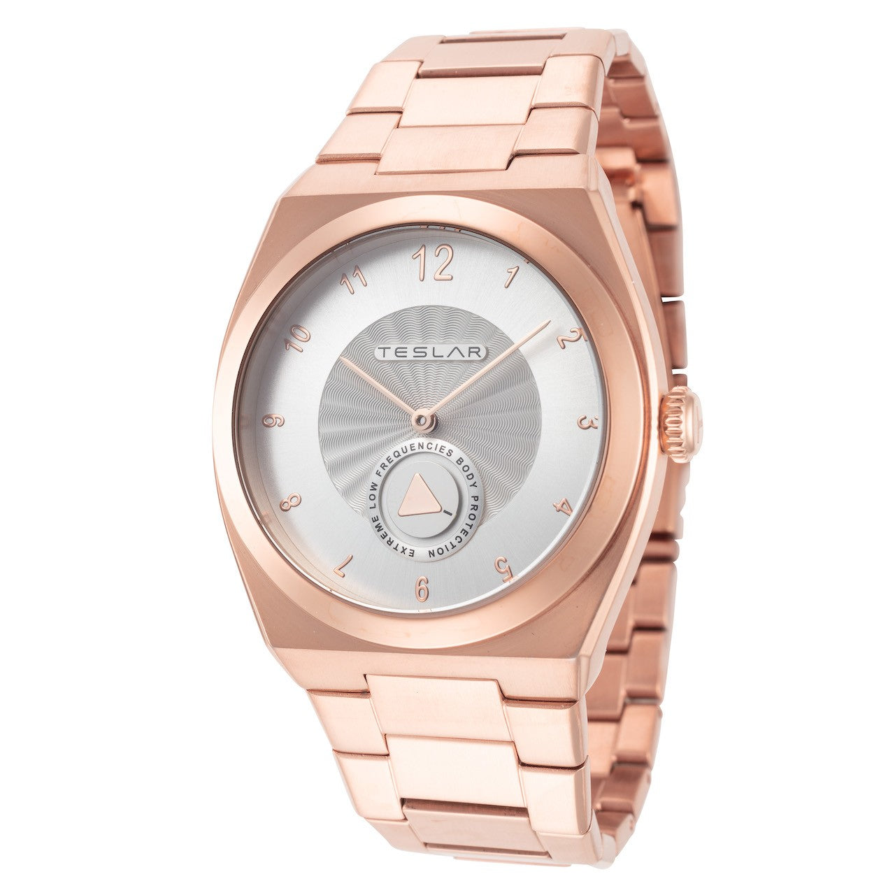 title:Teslar Unisex TW-016 Re-Balance T-5 40mm Quartz Watch;color:Rose Gold