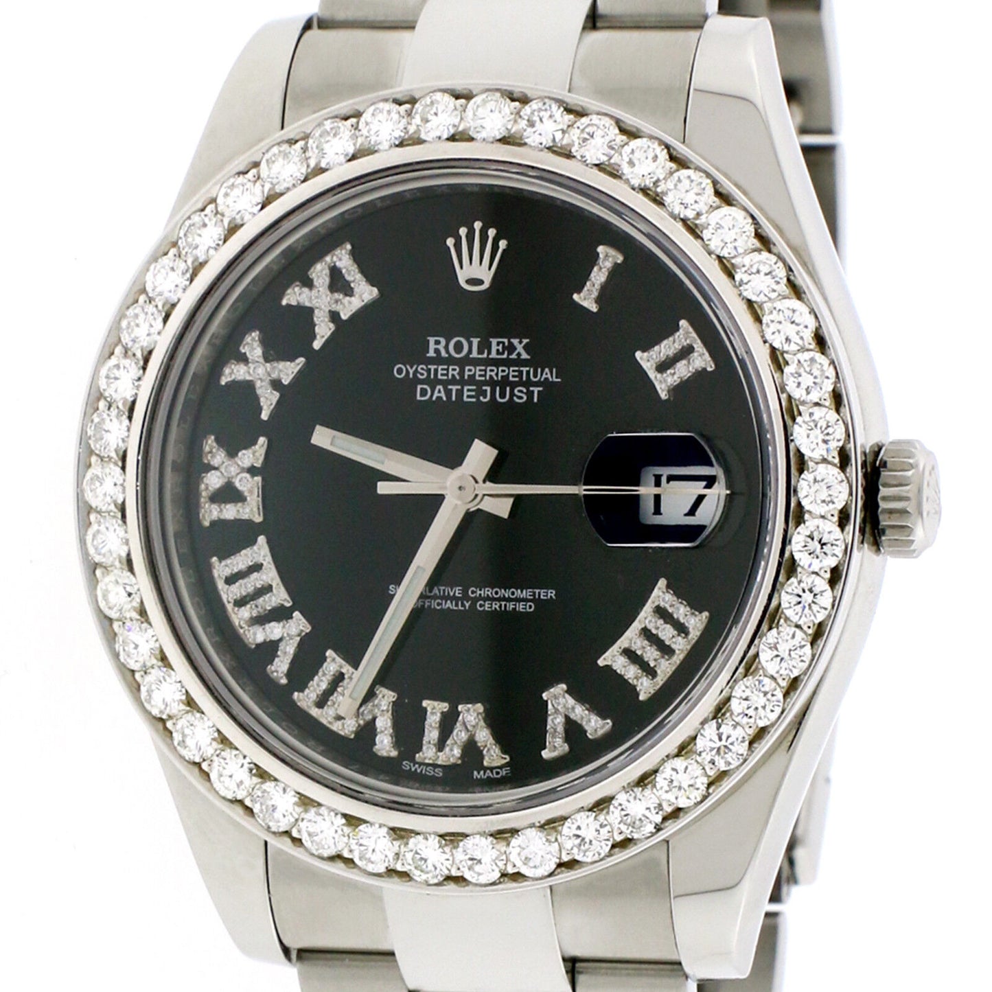 title:Rolex Datejust II 41MM SS Watch w/Roman Diamond Dial/Bezel/Box&amp;Papers  TFJ-142508025;color:not applicable