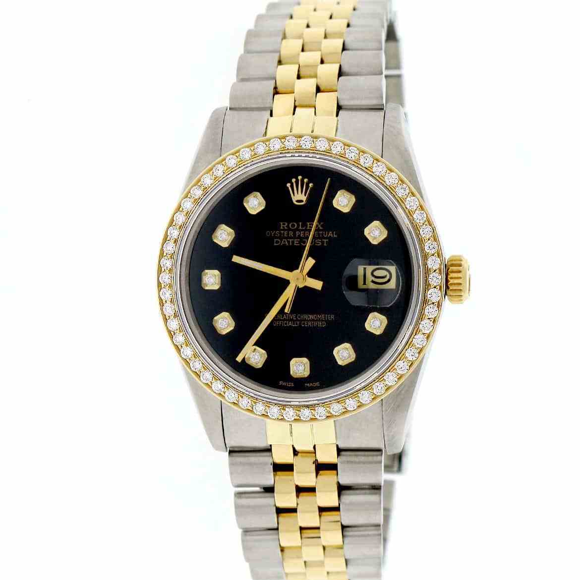 title:Rolex Datejust 2-Tone Gold/Steel 36MM Jubilee Watch  Diamond Dial &amp; Bezel TFJ-142508166;color:not applicable