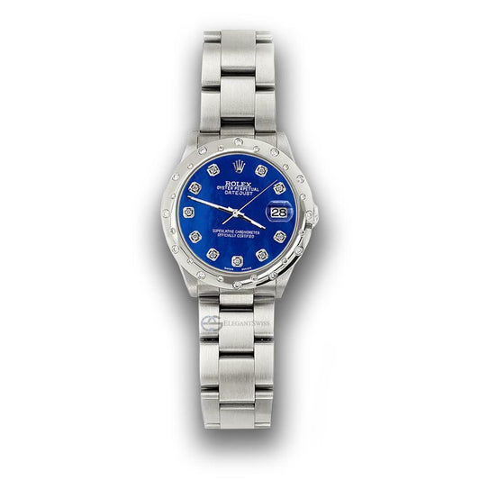 title:Rolex Datejust Midsize 31mm Domed 24 Diamonds Bezel/Royal Blue MOP Watch  TFJ-142508784;color:not applicable