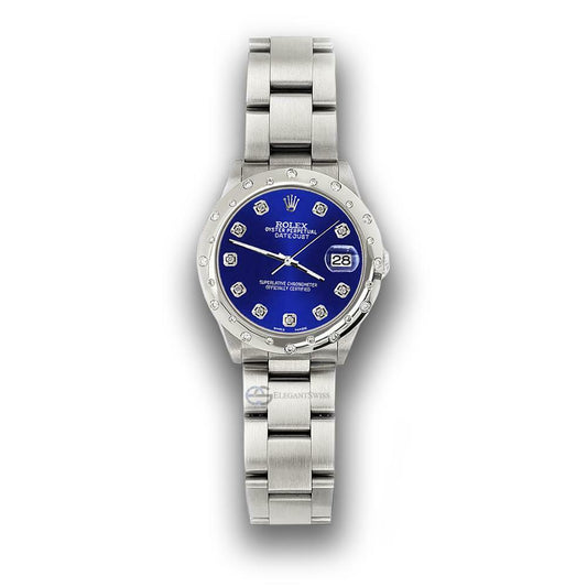 title:Rolex Datejust Midsize 31mm Domed 24 Diamonds Bezel/Navy Blue Dial Watch 78240 TFJ-142508783;color:not applicable