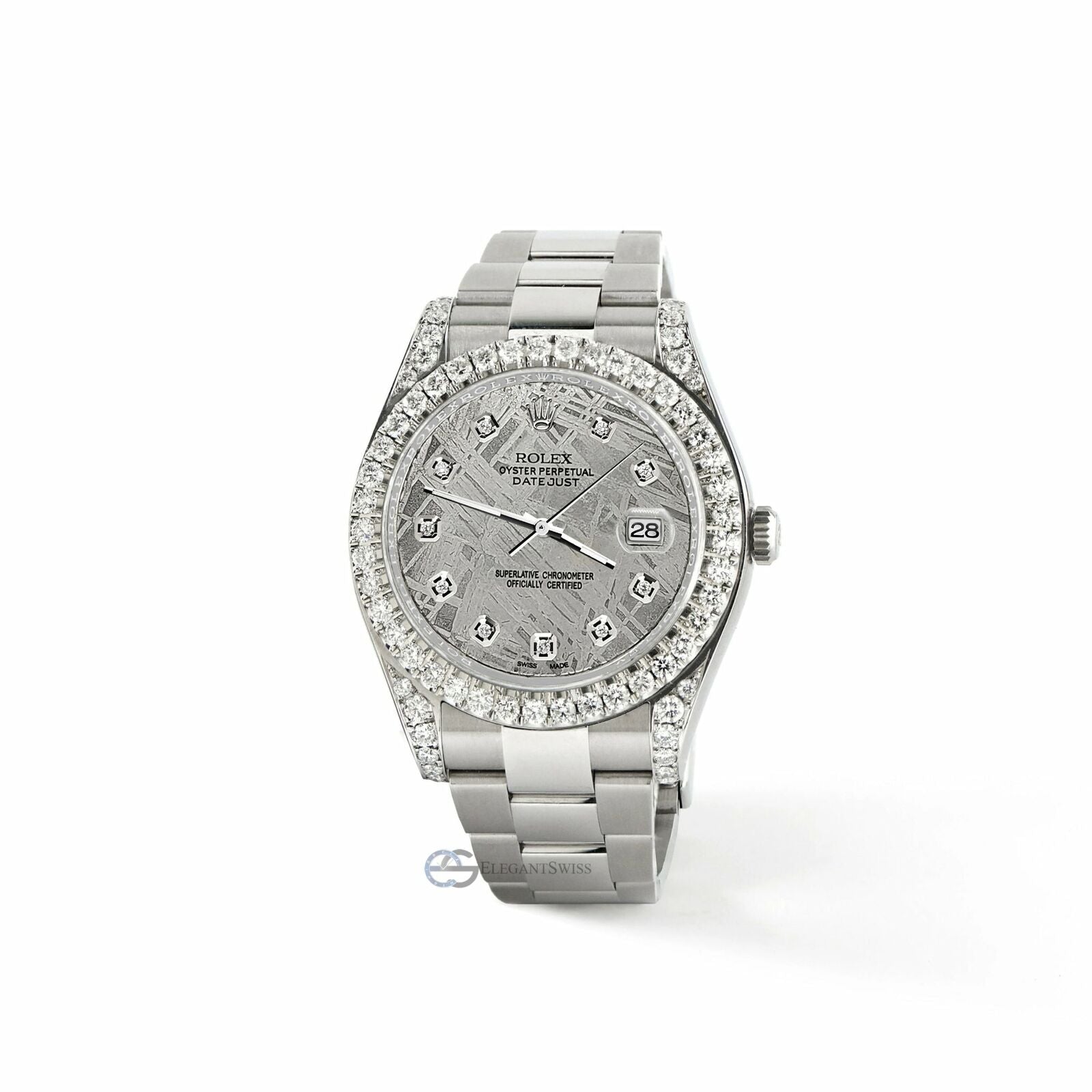 title:Rolex Datejust 41 126300 4.4CT Diamond Bezel/Lugs/Meteorite Dial  TFJ-142508701;color:not applicable