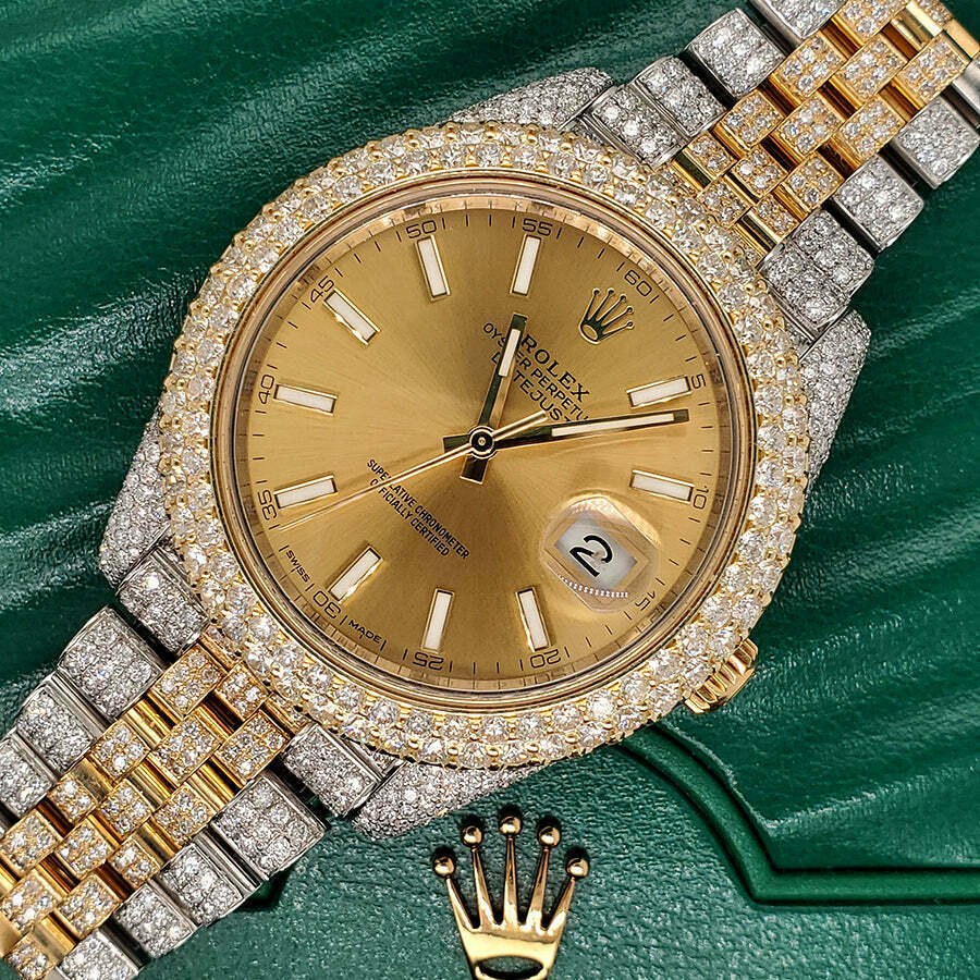 title:Rolex Datejust 41 16.5CT Diamond Bezel/Case/Bracelet/Champagne   TFJ-142508602;color:not applicable