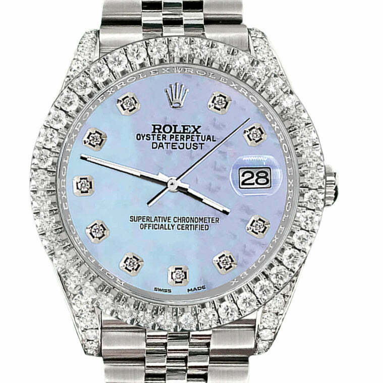 title:Rolex Datejust   Diamond Bezel/Lugs/Purple MOP   TFJ-142508588;color:not applicable