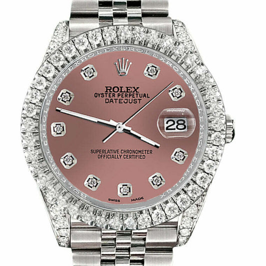 title:Rolex Datejust 41 4.4CT Diamond Bezel/Lugs/Salmon Dial   TFJ-142508579;color:not applicable