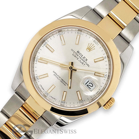 title:Rolex Datejust 41 Silver Dial Smooth Bezel 2-tone Watch  TFJ-142508507;color:not applicable