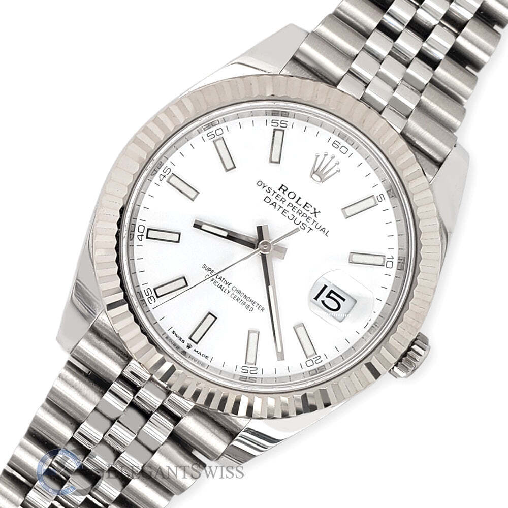 title:Rolex Datejust 41 126334 White Stick Dial Fluted Bezel Watch  TFJ-142508401;color:not applicable